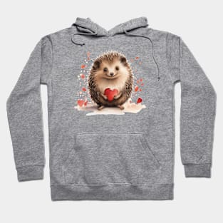 Cute Hedgehog with Love Hoodie